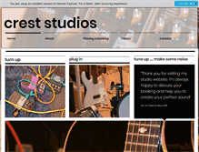 Tablet Screenshot of creststudios.co.uk